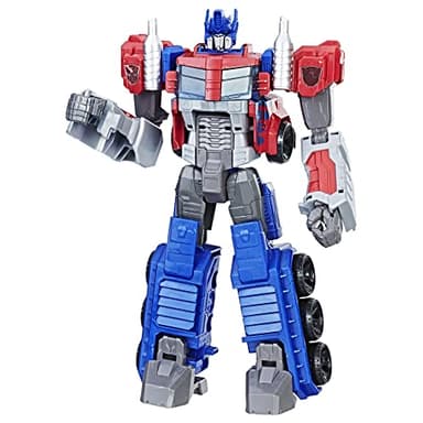 Transformers Toys Heroic Optimus Prime Action Figure - Timeless Large-Scale Figure, Changes into Toy Truck - Toys for Kids 6 and Up, 11-inch (Amazon Exclusive) - Image 1
