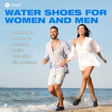 SIMARI Water Shoes for Women Men - Barefoot Quick-Dry Aqua Socks | Lightweight Swim Shoes for Surfing, Swimming, Beach Sports, Kayaking, Diving | Non-Slip Design - Image 5