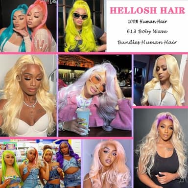 HELLOSH 613 Bundles Human Hair 24 26 28 Inch Blonde Straight Bundles Human Hair 100% Unprocessed 12A Brazilian Virgin Hair 3 Bundles Human Hair Straight 613 Quick Weave Bundles - Image 6