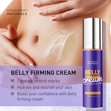 Enaskin Naturals Belly Firming Cream: - Women Body Lotion for Firmness and Lift of Thighs & Stomach - 120ML - Image 2