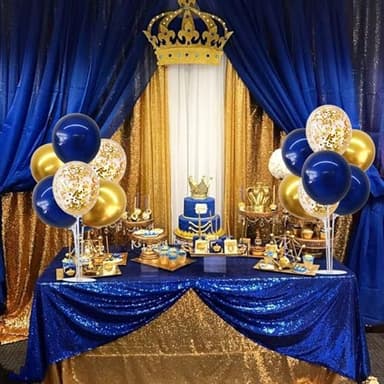 TONIFUL 6 Set Navy Blue Gold Balloon Centerpieces for Table,Balloon Arch Kit for Graduation Decorations 2026 Class of 2026 Party Decorations,New Year,Anniversary,Birthday Decoration - Image 8