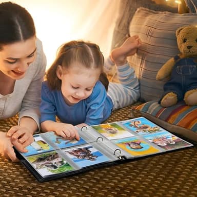 MaxGear 3.5 x 5 Photo Sleeves 30 Pack for 3 Ring Binder, Heavy-Duty Archival Photo Page Protectors Holds 240 Pictures, 4-Pocket Clear Picture Album Refill Pages - Image 7