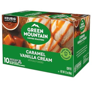 Green Mountain Coffee Roasters Caramel Vanilla Cream, Keurig Single Serve K-Cup Pods, Light Roast Coffee, 60 Count, (6 Packs of 10) - Image 19