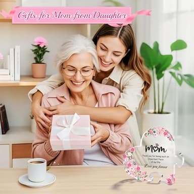 Zdovivot Mom Birthday Gifts Acrylic Puzzle Keepsake 3.93 x 4.6 In Mothers Day Gifts for Mom from Daughter Son Heart Shaped Home Decorative Signs - Image 4