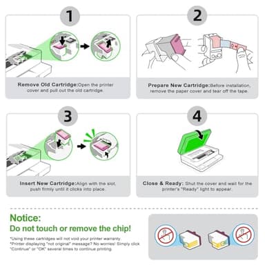 63XL Ink Cartridges Replacement for HP 63 XL (Black 2-Pack) Work with HP63 3830 4650 4652 4655 5200 5252 5255 5258 4520 4512 1112 2132 3630 3632 3631 2130 4510 4654 Printers 2 BK - Image 6