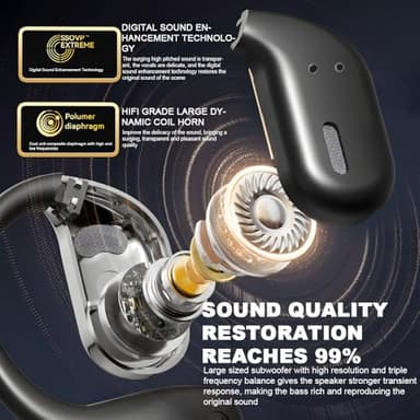 144 Language Translation Earbuds Real Time,Ai Translator Earbuds,Translating Earbuds Headphones Language Translation Device for iPhone and Android Travel Business Learning (Dark Black) - Image 8