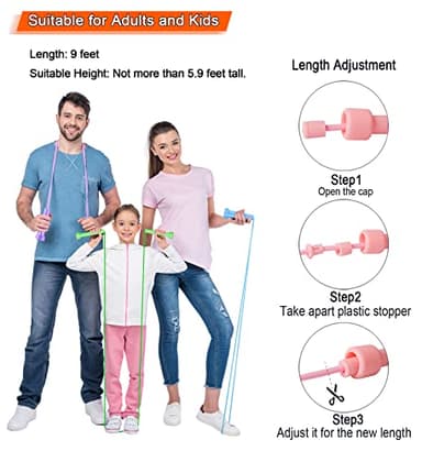 Jump Rope for Kids, 6 Pack Length Adjustable Lightweight Kids Skipping Rope for Children, Students, Boys and Girls Outdoor Sports, Fitness Exercise, Keeping Fit, Workout - Image 3