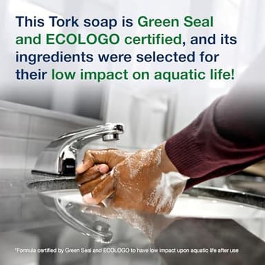 Tork Extra Mild Hand Washing Liquid Soap S1, No Fragrance Added, 6 x 1L, 400029 (formerly 400011) - Image 6