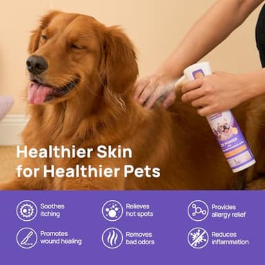 HICC PET Hot Spot Treatment Spray for Dogs & Cats, 2X Strength for Dog Wound Care, Dog Itch Relief Spray for Alleviate Dry Itchy Skin, Allergies, Inflammation, Dog Skin Irritation Treatment, 10 fl oz - Image 3