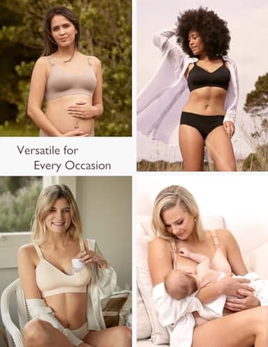 Momcozy Nursing Bras for Breastfeeding 3 Pack, YN21 Seamless Ultra Comfort Maternity Bra, Pregnancy Sleep Bralette - Image 7