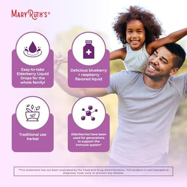 MaryRuth Organics Elderberry Syrup | USDA Organic | Sugar Free Immune Support Supplement for Adults & Kids, Ages 1 | Vegan, Non-GMO, Immune Boosters, Clean Label Project Verified | 1 Fl Oz - Image 6
