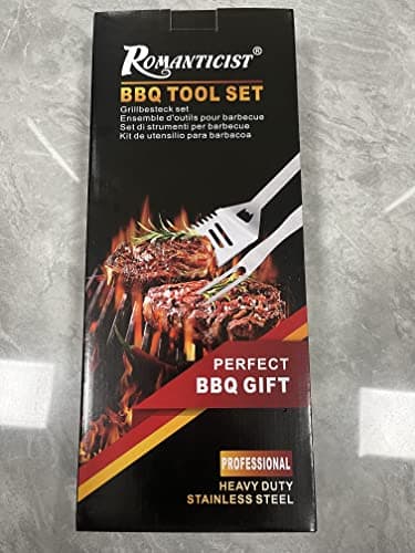 ROMANTICIST 28pcs BBQ Accessories Set with Thermometer - The Very Best Grill Gift on Birthday Wedding - Heavy Duty Stainless Steel Grill Set in Case for Outdoor Cooking Camping Grilling Smoking - Image 8