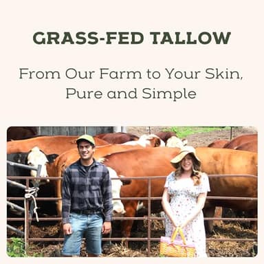 Beef Tallow for Skin - Tallow And Herbal Balm For Face - Tallow Face Moisturizer - Beef Tallow Moisturizer - Tallow Balm - Grass Fed Beef Tallow For Skin - Tallow Face Cream Lotion (5.0, Herbal-Rose) - Image 8