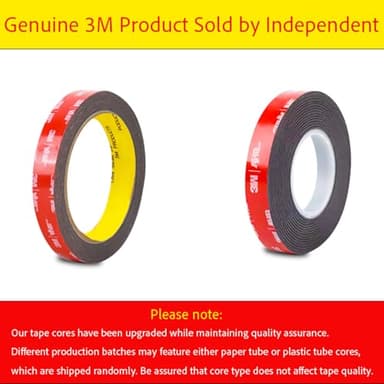 Double Sided Tape Heavy Duty, Waterproof Mounting Foam Tape, 36.5ft Length, 0.4in Width, High Temperature Resistant Adhesive Tape for Car, LED Strip Light, Office Decor, Made of 3M VHB Tape. - Image 5