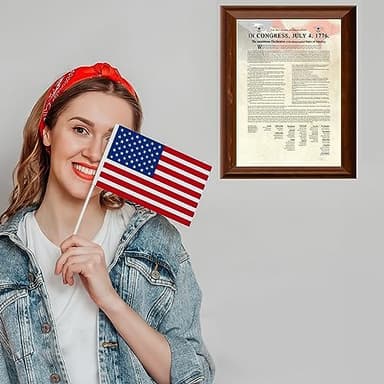 Declaration of Independence - Patriotic Wall Art Poster, Our Motivational Wall Decor Poster Is An Ideal Inspirational Art For Home Decor, Bedroom Decor, Boy Room Decor or 4th Of July, Unframed - 11x14 - Image 6
