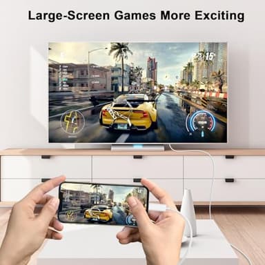 [Apple MFi Certified] Apple Lightning to HDMI Cable Adapter for iPhone to TV, 1080P Digital AV Adapter Sync Screen Connector Compatible for iPhone 14 13 12 11 Pro Max XS XR X 8 to TV Projector Monitor - Image 2