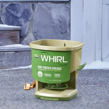 Scotts Whirl Hand-Powered Spreader for Grass Seed, Fertilizer, Salt, Ice Melt, Handheld Spreader Holds up to 1,500 sq. ft. Product - Image 2
