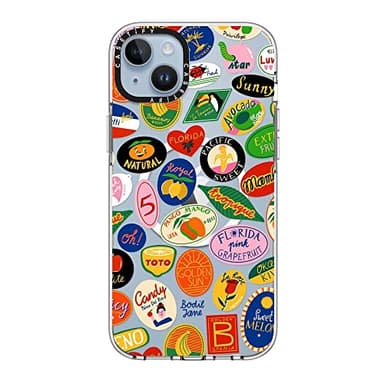 CASETiFY Clear iPhone 14 Plus Case [Not Yellowing / 6.6 ft. 3X Military Grade Drop Protection/Magsafe] - Fruit Stickers - Clear - Image 3