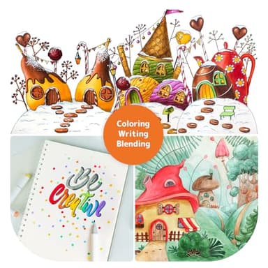 HOTU Alcohol Markers, [Beginner Preferred] 100 Vibrant Colors & Dual Tips Art Markers for Kids/Adult Coloring, with Pro Ink, Seamless Blend, Non-Bleeding Pad, & Color Card, for Amateurs/Artists - Image 6