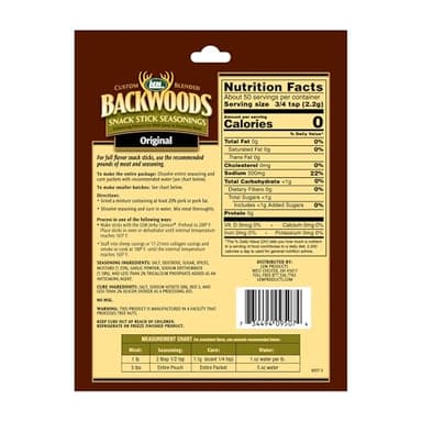 LEM Backwoods Snack Stick Seasoning with Cure Packet - Image 2