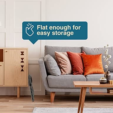 Flottian 9" Folding Step Stool for Adults and Kids Holds Up to 300 lbs,Non-Slip Folding Stools with Portable Handle, Compact Plastic Foldable Step Stool for Bathroom,Bedroom, Kitchen Gray - Image 9