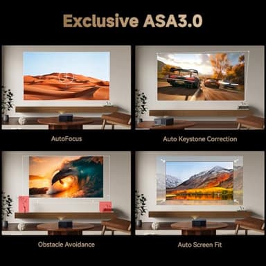 Wanbo X5 Pro Google TV Projector 4K Supported, 1100 ANSI Smart Projector with WiFi and Bluetooth, Outdoor & Home Movie Proyector, Auto Focus & Keystone, HDMI 2.0, Voice Control, HDR10 (2025 Upgraded) - Image 6