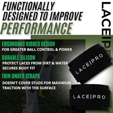 Soccer Shoe Lace Bands - Elastic Shoelaces Cover For Kids - Bands For All Shoe Sizes - Keep Laces Tied During Sports - Image 3