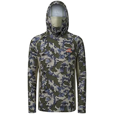 BASSDASH UPF 50+ Men’s Hunting Shirts with Mask Long Sleeve Camo Fishing Hoodie - Image 4