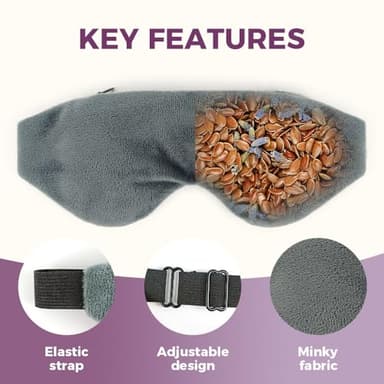 Aroma Season Microwave Activated Warm Eye Compress for Dry Eyes, Heated Eye Masks for Dry Eyes, Moist Heat Delivers Warm Compress for Blepharitis, Stye - Image 3