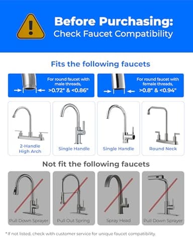 [Silver ions] Waterdrop Dual-Stage Countertop Water Filter System, Reduce Chlorine, PFOA/PFOS, Bad Taste & Odor, Silver Ions Enhanced Filtration, Stainless Steel, WD-CTF-09(2 Filter) - Image 2