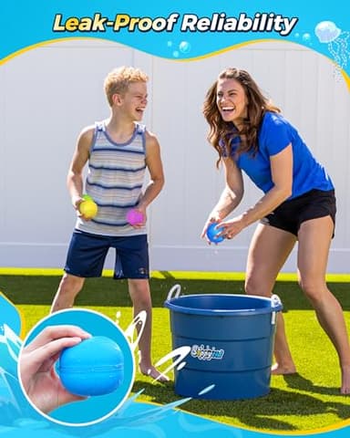 KOKODI Reusable Water Balloons Quick Fill Self Sealing, Refillable Water Bombs for Kids Adults, Latex-Free Silicone Splash Water Ball for Summer Fight ball Game Pool Party Beach Outside Toy activities - Image 6