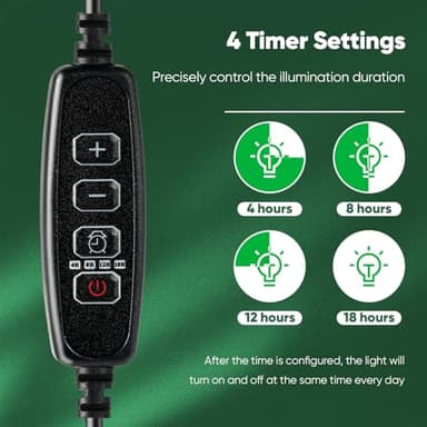 CNNIK 5pcs Seed Germination Tray with Light 60 Cells Seeds Starter Kit with Smart Timers for Indoor Planting Trays Mini Greenhouse Garden - Image 2