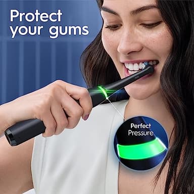 Oral-B iO Series 8 Electric Toothbrush with 2 Replacement Brush Heads and Travel Case, Rechargeable Toothbrush, Black Onyx - Image 3