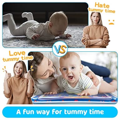 Yeeeasy Tummy Time Water Mat丨Inflatable Tummy Time Water Play Mat for Babies, Infants and Toddlers 3 to 12 Months Promote Development Toys Baby Gifts - Image 3