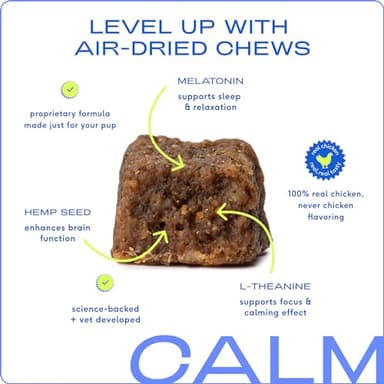 Native Pet Calming Chews for Dogs - Melatonin for Dogs Anxiety Relief - Grain Free All Natural Hemp Calming Treats & L-Theanine Helps Manage Stress & Separation Anxiety - Puppy Sleep Aid - 120 Chews - Image 3