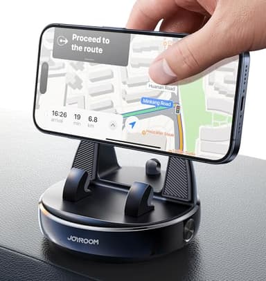 JOYROOM Car Phone Holder with 360° Adjustable & Avoid Sun Glare, Anti-slip Spring Snap Design Dashboard Cell Phone Holder, Phone Holders for Your Car Compatible with Pop Grip, Smartphones, GPS Devices - Image 7