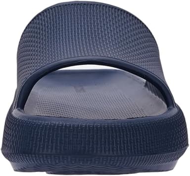 Joomra Slippers Mens Slides Cushioned for Womens Size 9 Quick Drying Shower Foam Male Pillow House Shoes Pool Beach Spa Garden Sandals Sandles Dark Blue 40-41 - Image 4