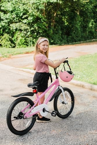 Royalbaby Freestyle 7 Kids Bike 20 Inch Wheel Teens Bicycle Girls Ages 6-10 Years, Kickstand and Water Bottle Included, Pink - Image 2