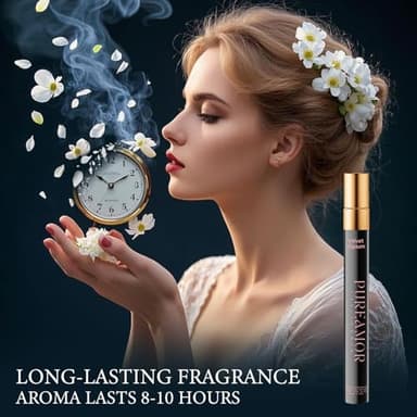 PUREAMOR Perfumes for Women, Amber Vanilla Perfume, Long Lasting Eau De Parfum Cologne, Premium Sent Blend Cologne for Men&Women, 0.41 fl.oz Travel Size Perfumes Spray (Velvet Opium) - Image 4