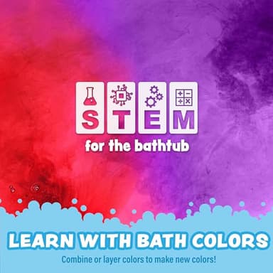 Tub Works® Bath Color Brush™ Kids Bath Bomb Set | Nontoxic & Fragrance-Free | Use Brush to Paint Water with Vibrant, Fizzing Colors | Fun BathBombs for Kids Bath | Creative Bathtub Toys for Toddlers - Image 7