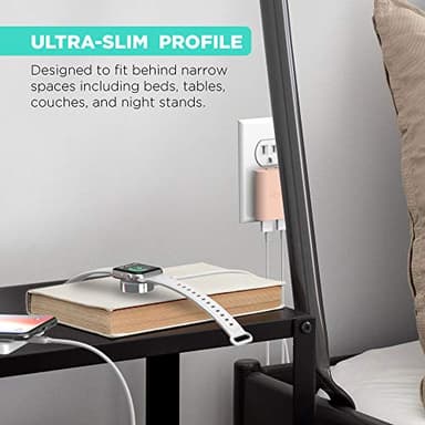 iHome 2-Port USB Wall Charger, AC Pro Multiport Plug Adapter, Phone Charging Block with Dual Ports, Flat Wall Adapter for Home & Travel - Image 3