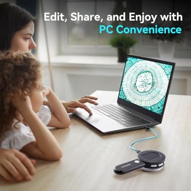 Hideal Microscope for Kids Adults, 100X Handheld Coin Magnifier for Collectors, HP30 USB Digital Magnifying Glass with Light, Portable Jewelers Loupe with Screen, Pocket Mini Scope Camera for Trichome - Image 7