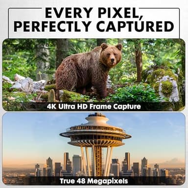 Minolta 12x32 Digital Binoculars - 4K UHD Video Camera, 48MP Photo, 8X Digital Zoom, IPS Anti-Glare Screen, Fog-Resistant Optics, Compact, Ideal for Birdwatching & Travel Hunting - Image 2