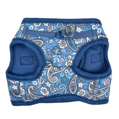 Puppia Cynthia Dog Vest Harness B (Step-in) Fashionable Paisley Pattern Spring Summer Harness for Small and Medium Dogs, Blue, X-Large - Image 2
