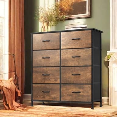 DWVO 8-Drawer Fabric Dresser, Furniture Storage Tower Cabinet, Organizer for Bedroom, Living Room, Hallway, Closet - Image 6