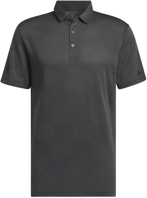 Adidas Mens Ultimate365 Textured Jacquard Polo Shirt - Image 1