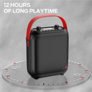 Monster MFS 1 Portable Bluetooth Speakers, Wireless Bluetooth Speaker with 40W Loud Stereo Sound, Outdoor Speakers with Handle, 12H Playtime, Supports TF Card, AUX for Outdoor - Image 7