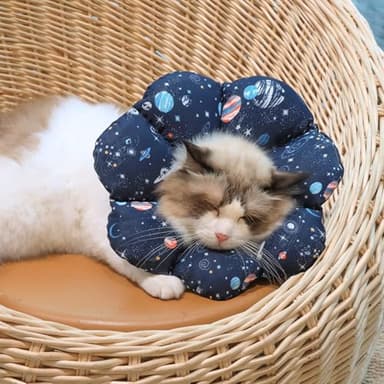 ComSaf Soft, Protective Adjustable Cat Cone Collar to Stop Licking After Surgery, Comfortable Lightweight Elizabethan Collar for Large Cat and Small Dog, Dog Recovery Collar Prevents Licking Wounds - Image 9