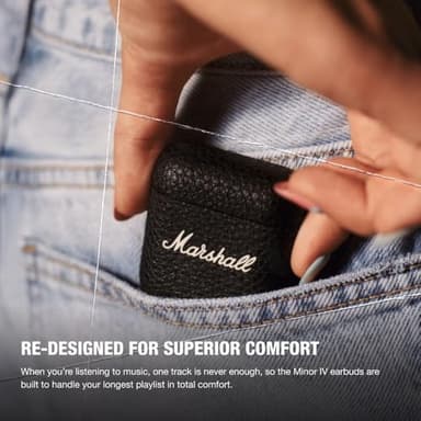 Marshall Minor IV True Wireless Earbuds - Black - Image 4
