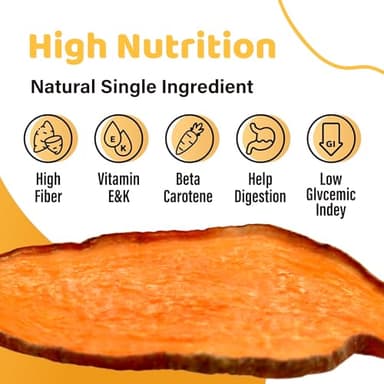iPaw Sweet Potato Chews, Single Ingredient Dog Treats for Vegetarian, All Natural Human Grade Puppy Chew, Rawhide Alternative, Hypoallergenic, Easy to Digest - Image 3